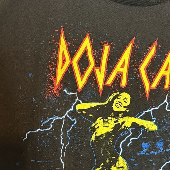 Doja Cat Lightning Planet Womens Black Short Sleeve Tshirt Music Tee Size XXL - Picture 5 of 7
